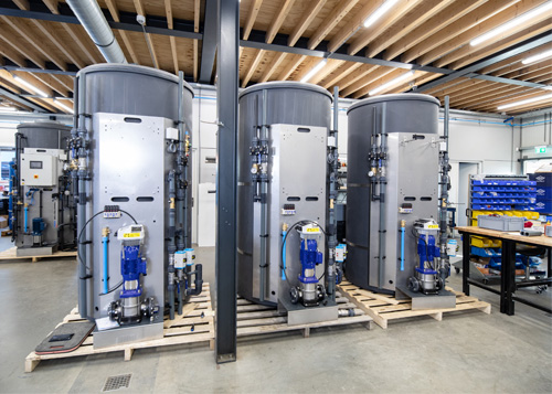 Remon assemblagehal met Rem4000 waterbehandelingsinstallaties