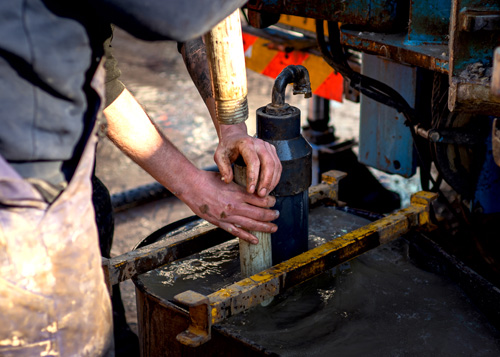 Remon boormeester aan het werk